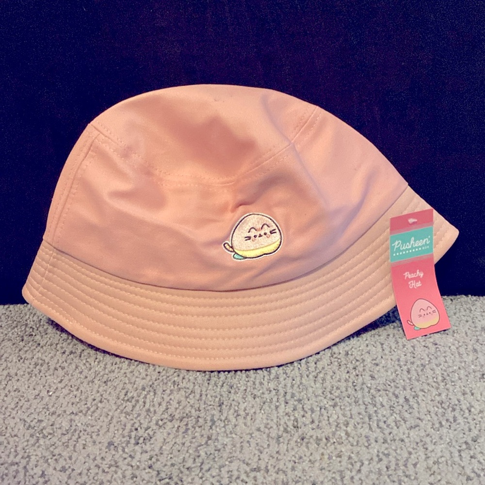 Pusheen Box Pink Peach Bucket Hat NWT